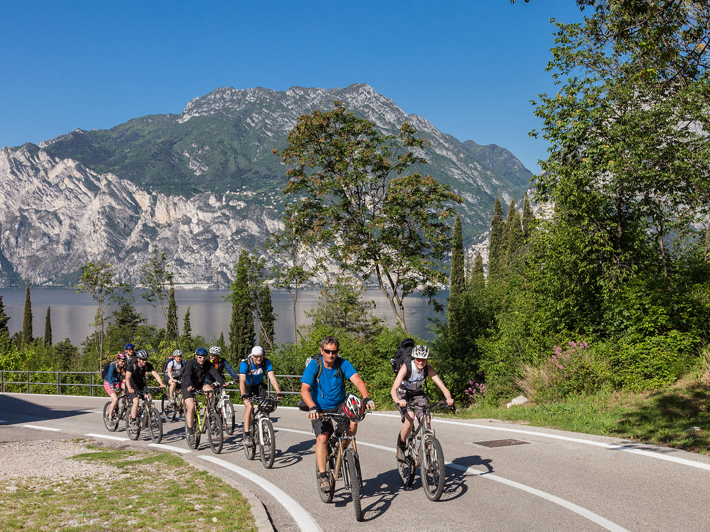 San Zeno di Montagna: die Bezirke mit dem Fahrrad
